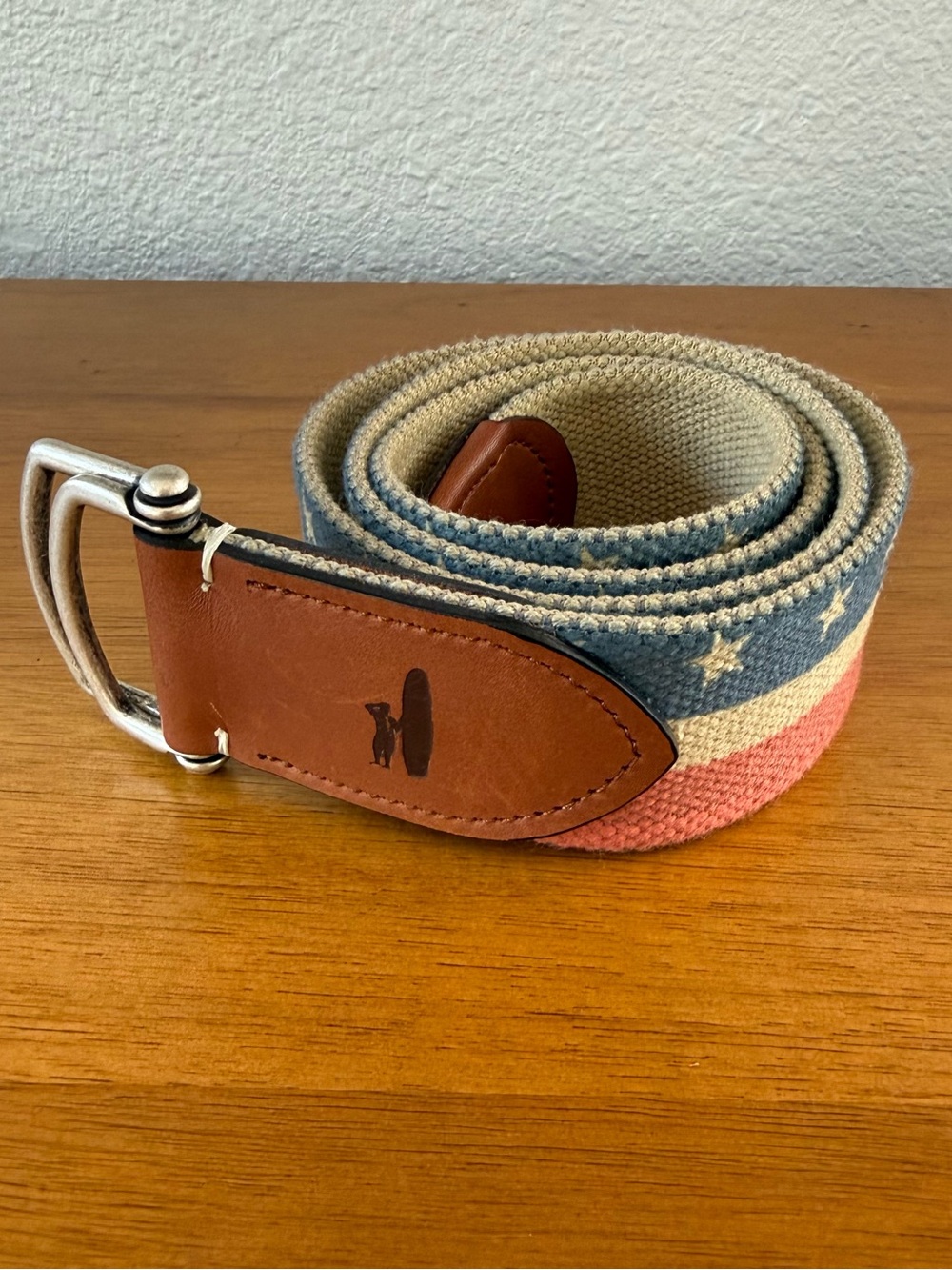 NEW JOHNNIE-O MENS USA CANVAS BELT SZ SMALL - Made in USA